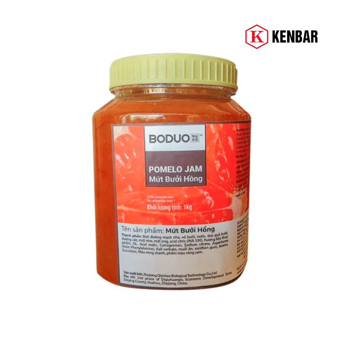 Mứt Bưởi Hồng Boduo Hộp 1kg 1