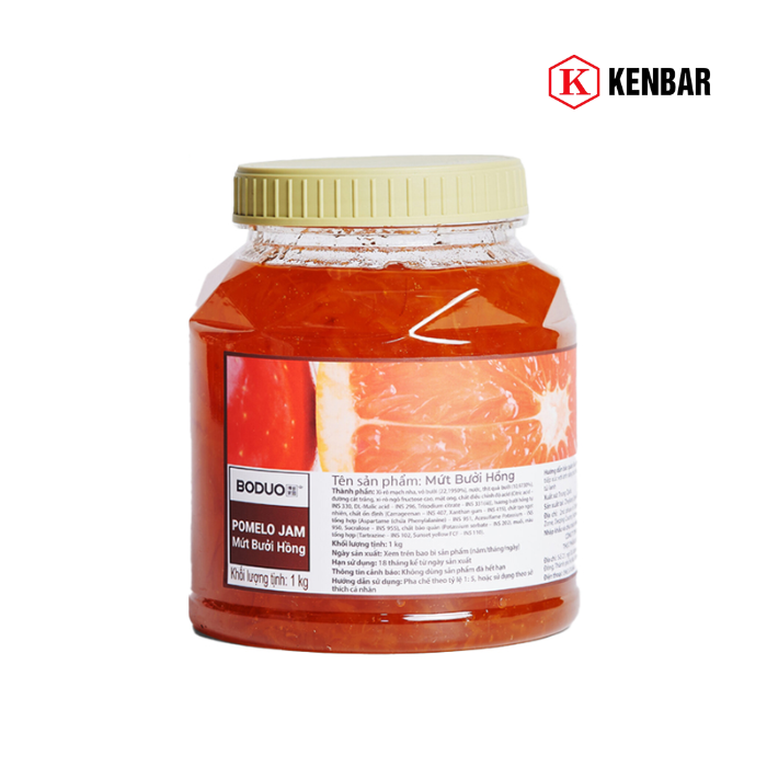 Mứt Bưởi Hồng Boduo Hộp 1kg 2