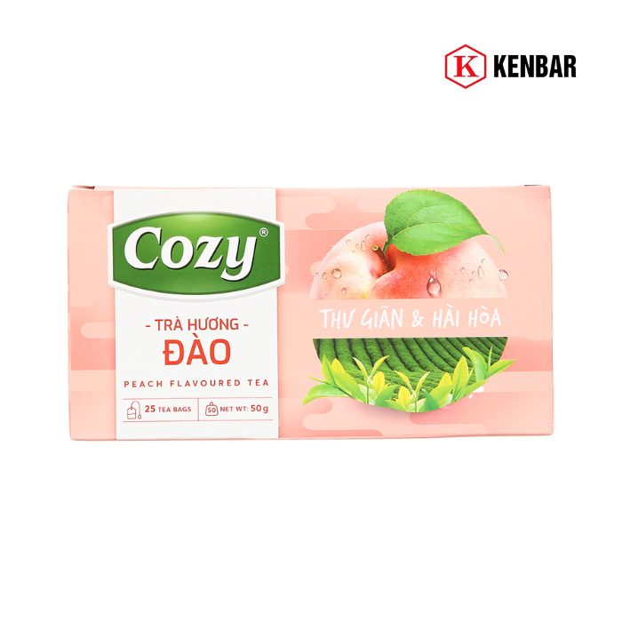 Trà Túi Lọc Cozy hương đào hộp 50g 2
