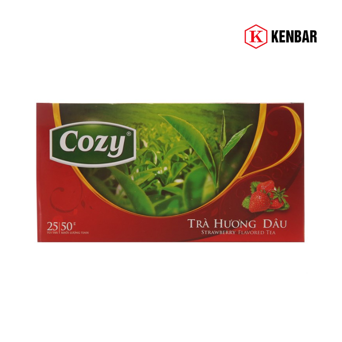 Trà Túi Lọc Cozy hương dâu hộp 50g 3