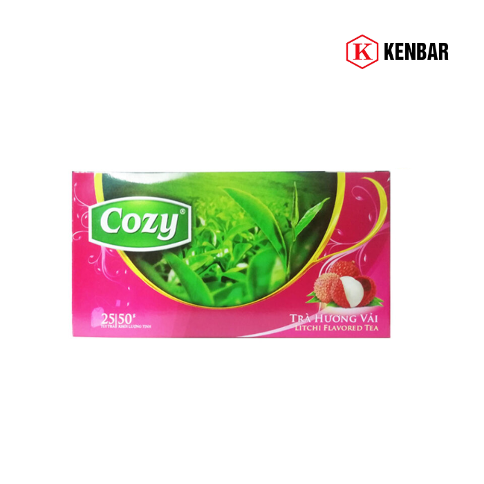 Trà Túi Lọc Cozy hương vải hộp 50g 2