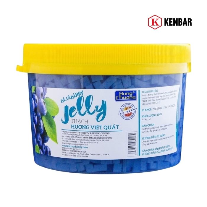 Thạch Jelly Việt Quất Hùng Chương 2.2Kg 1 Thạch Jelly Việt Quất Hùng Chương 2.2Kg 1