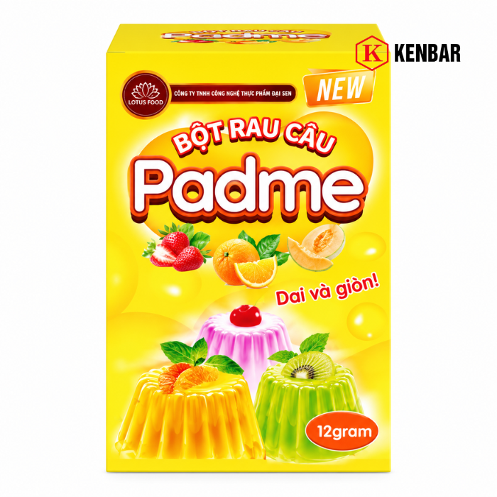 Bột Rau Câu Padme Lotusfood (Hộp 10 Gói)