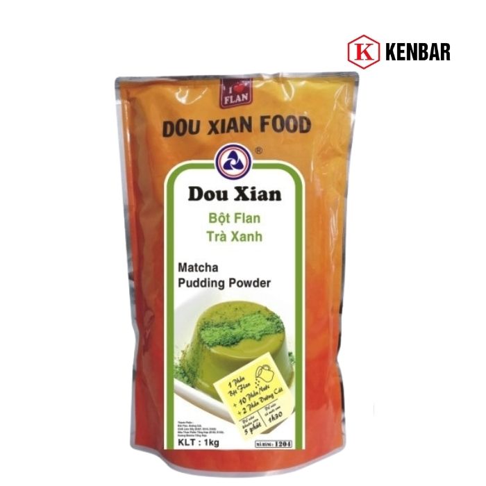 Bột Pudding Matcha Douxian 1