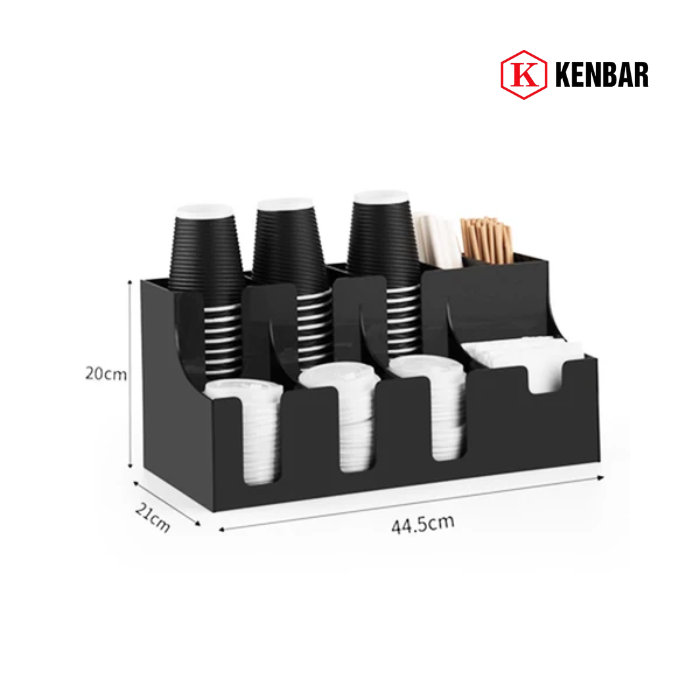 Khay Đựng Ly Nhựa Mang Đi 9 Ngăn 2 Tầng 2