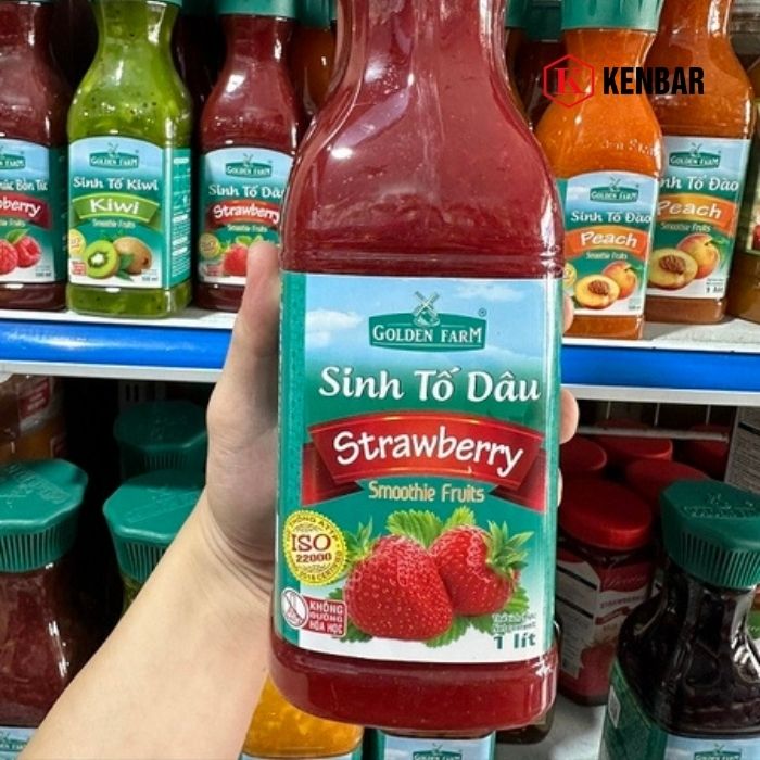 Sinh Tố Dâu Golden Farm 1L 2
