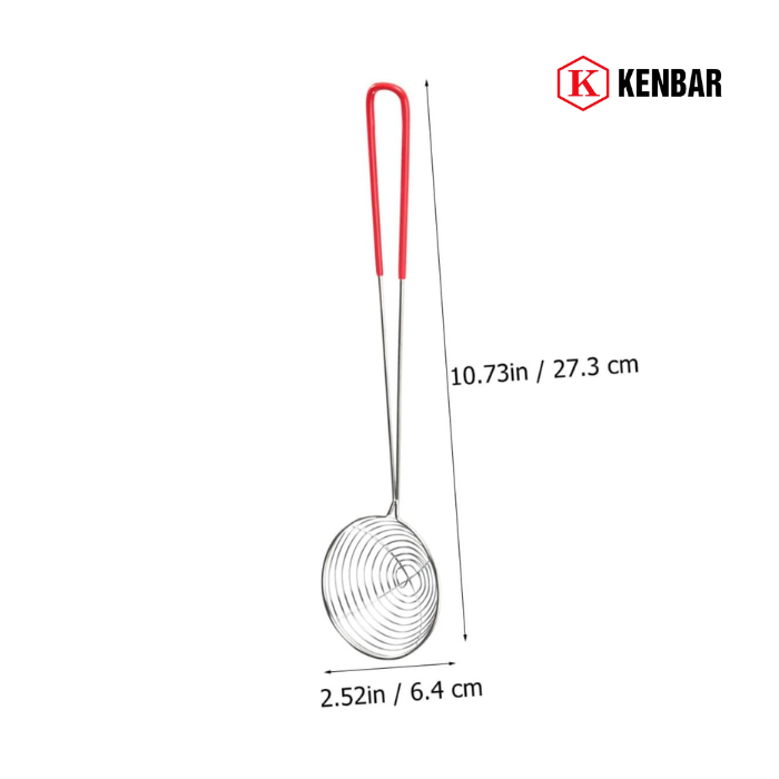 Vợt múc topping, trân châu inox 2