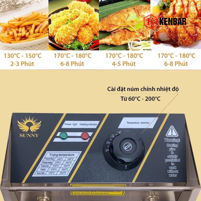 Bếp Chiên Đôi Nhúng Điện Sunny SN-02-6L-2 9