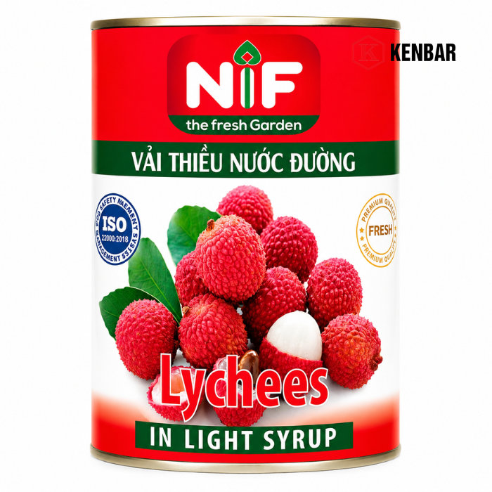 Vải Thiều Nước Đường Nif 560G