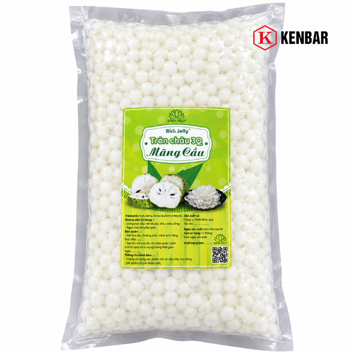 Trân Châu 3Q Mãng Cầu (6 Gói/Thùng)