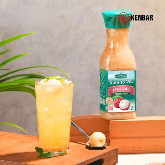 Sinh Tố Vải Golden Farm 1L 2