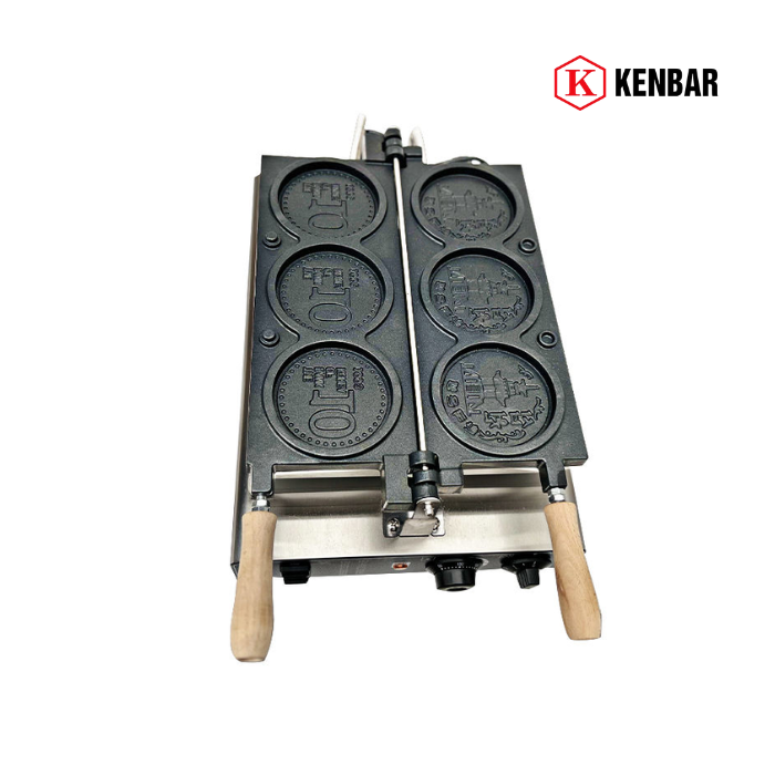 Máy làm bánh đồng xu phô mai 3 khuôn 2