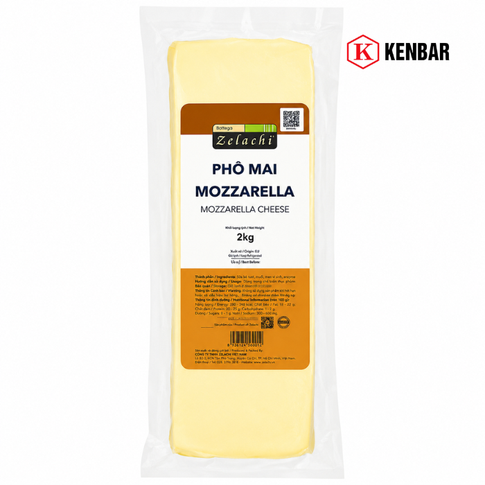 Phô Mai Mozzarella Bottega Khối 2KG