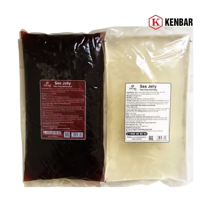 Thạch Trân Châu 3Q Sea Jelly (Trắng Đen) 2Kg 1