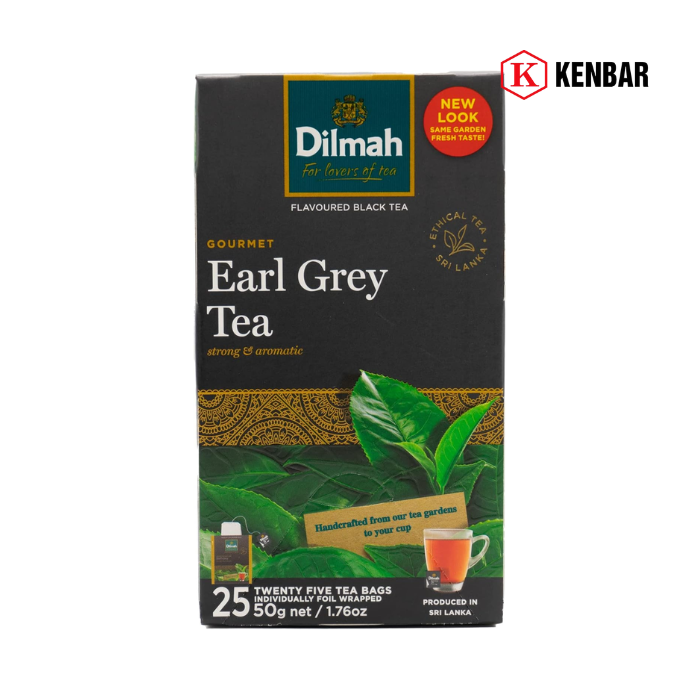 Trà túi lọc Dilmah Earl Grey Anh hộp 50g 1