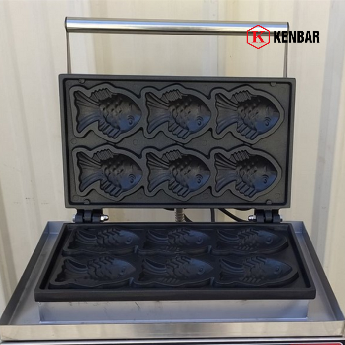 Máy làm bánh cá Taiyaki 6 con (nhỏ) 2
