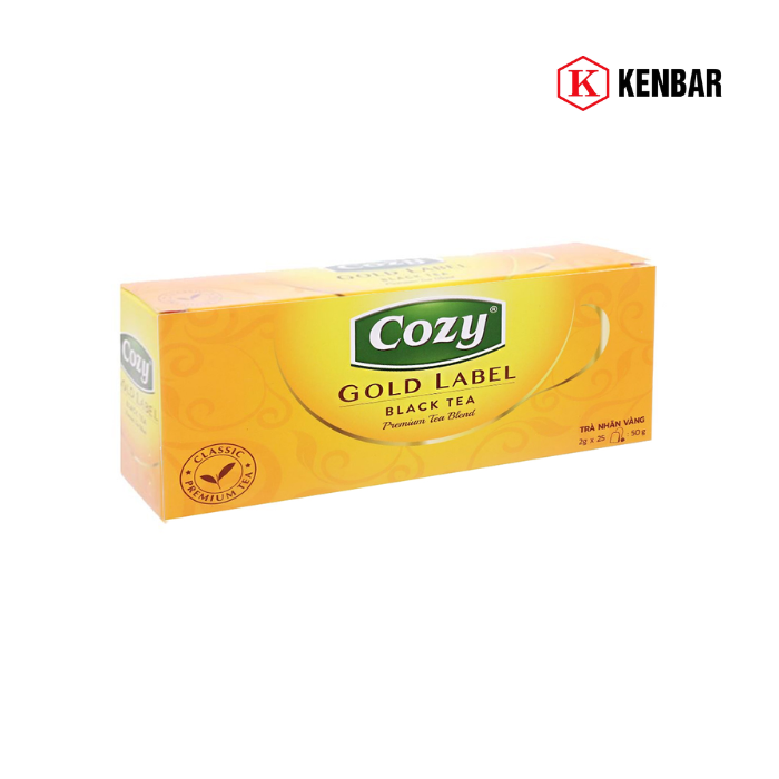 Trà Đen Túi Lọc Cozy Nhãn Vàng hộp 200g 1