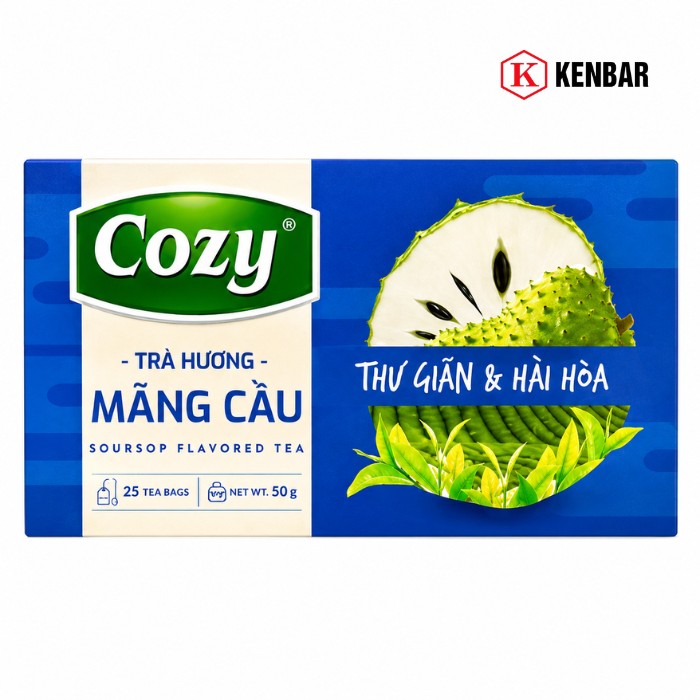 Trà Túi Lọc Cozy Hương Mãng Cầu Hộp 50G