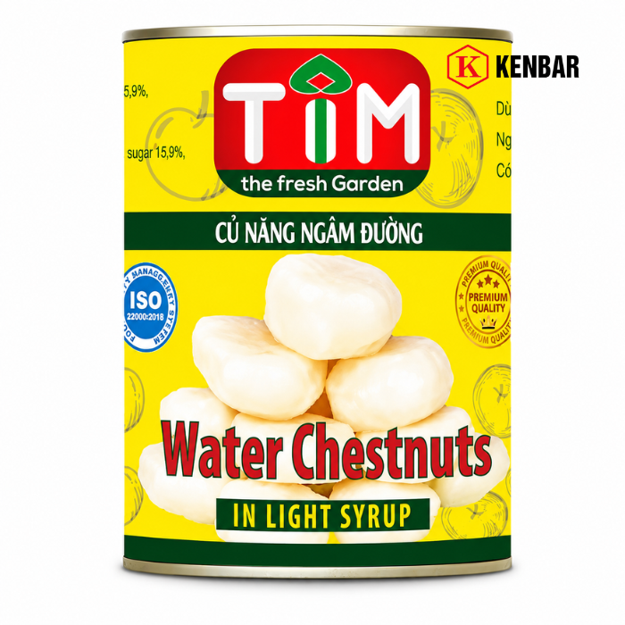 Củ Năng Ngâm Nước Đường TIM Hộp 560G