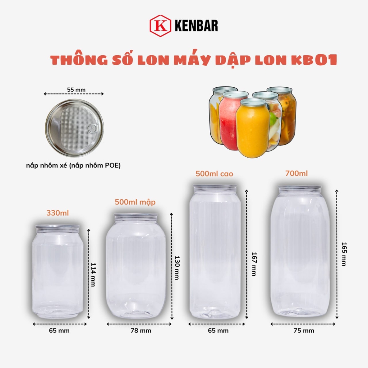 Máy Dập Nắp Lon KB01 Kenbar - Ảnh 3