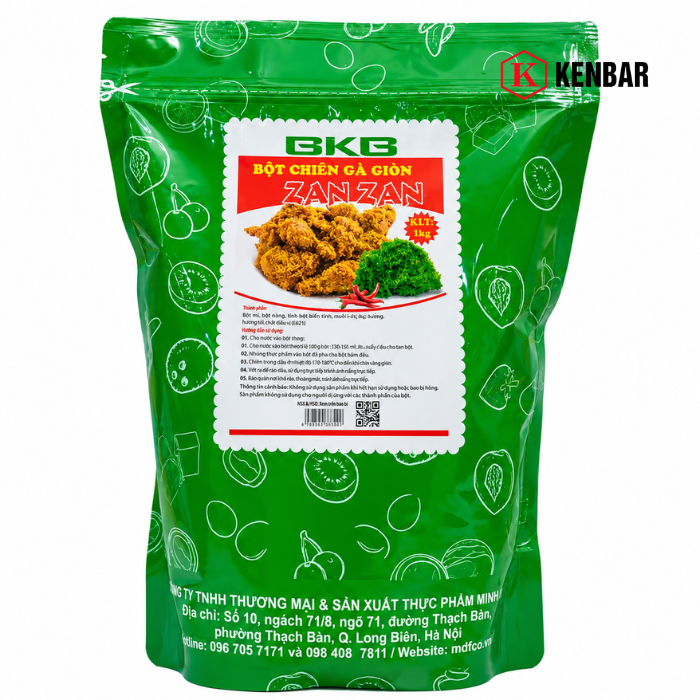 Bột Chiên Gà Giòn ZANZAN hiệu BKB 1KG