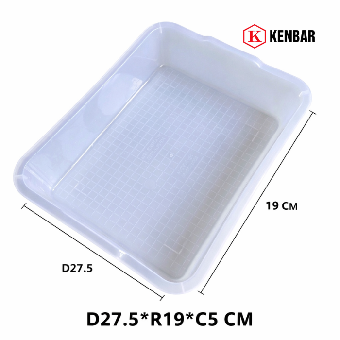 Khay Nhựa Chữ Nhật (D27.5*R19*C5 CM)