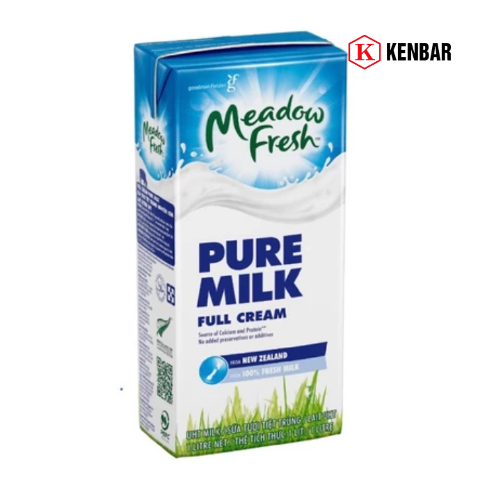 Sữa Tươi Tiệt Trùng Nguyên Kem Không Nắp Nhãn Hiệu Meadow Fresh