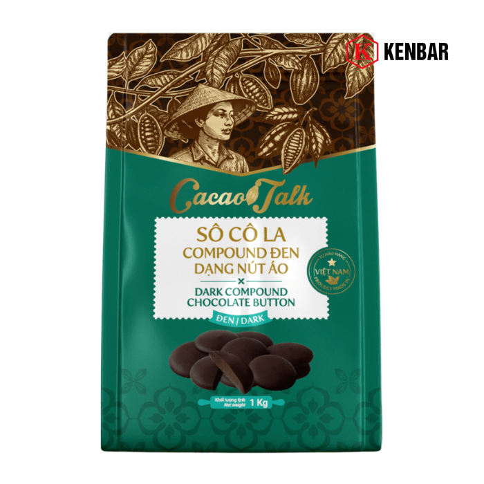 Socola Compound Đen (Dạng Nút) 1KG