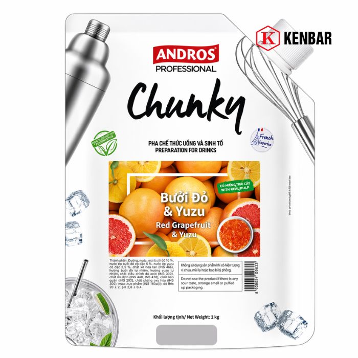 Chunky Bưởi Đỏ Và Yuzu 1Kg