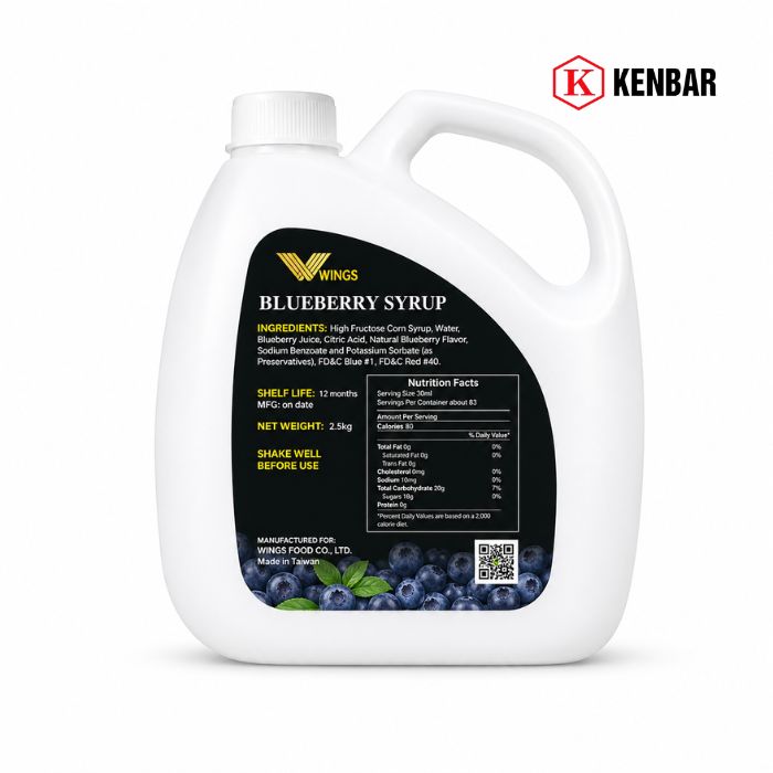Siro Wing Việt Quất 2.5Kg