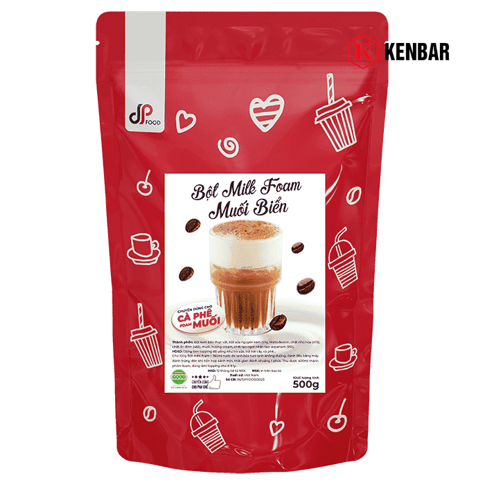 Bột Milk Foam DPFOOD Muối Biển 500G