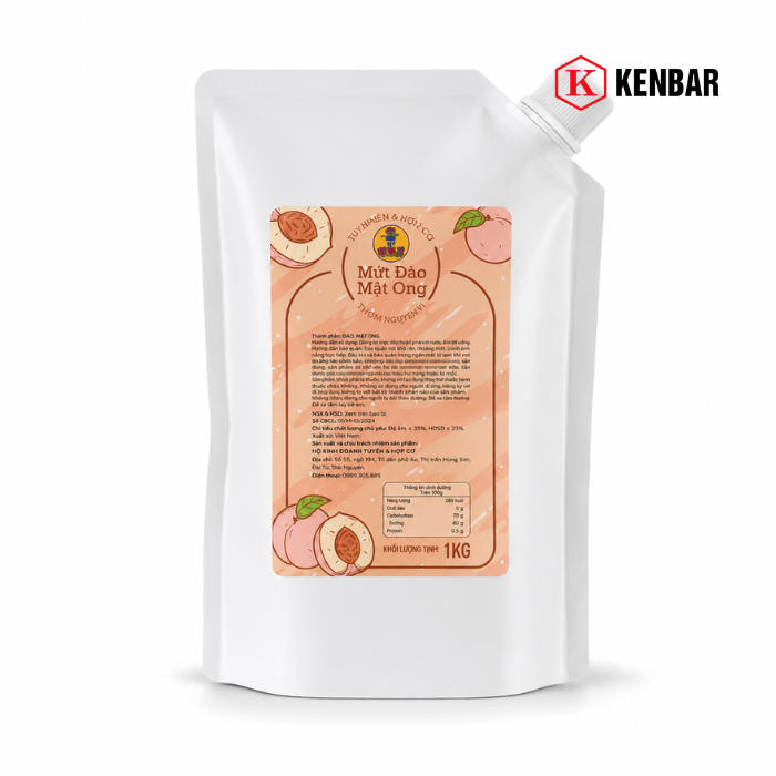 Mứt Đào Mật Ong Hiệu Lermao 1KG