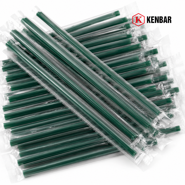 Ống Hút Xanh Bọc Màng Phi 6/500G