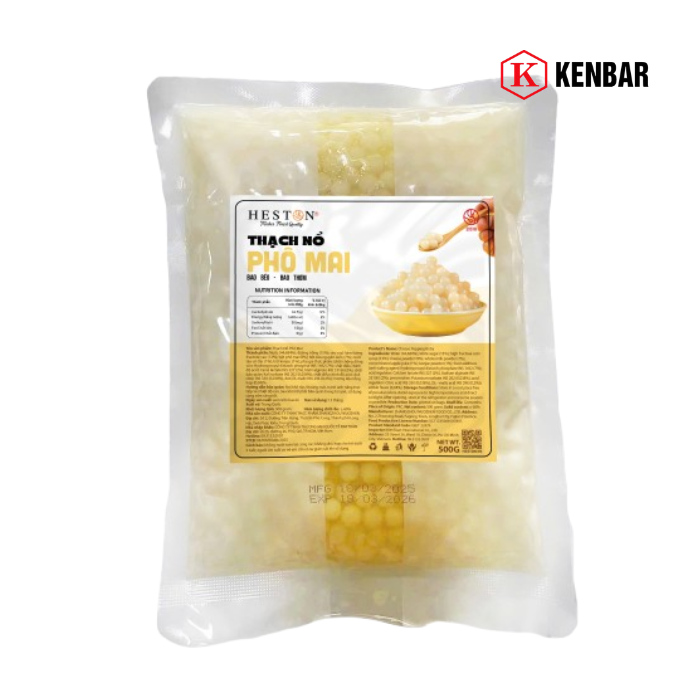 Thạch Nổ Phô Mai Heston 500G