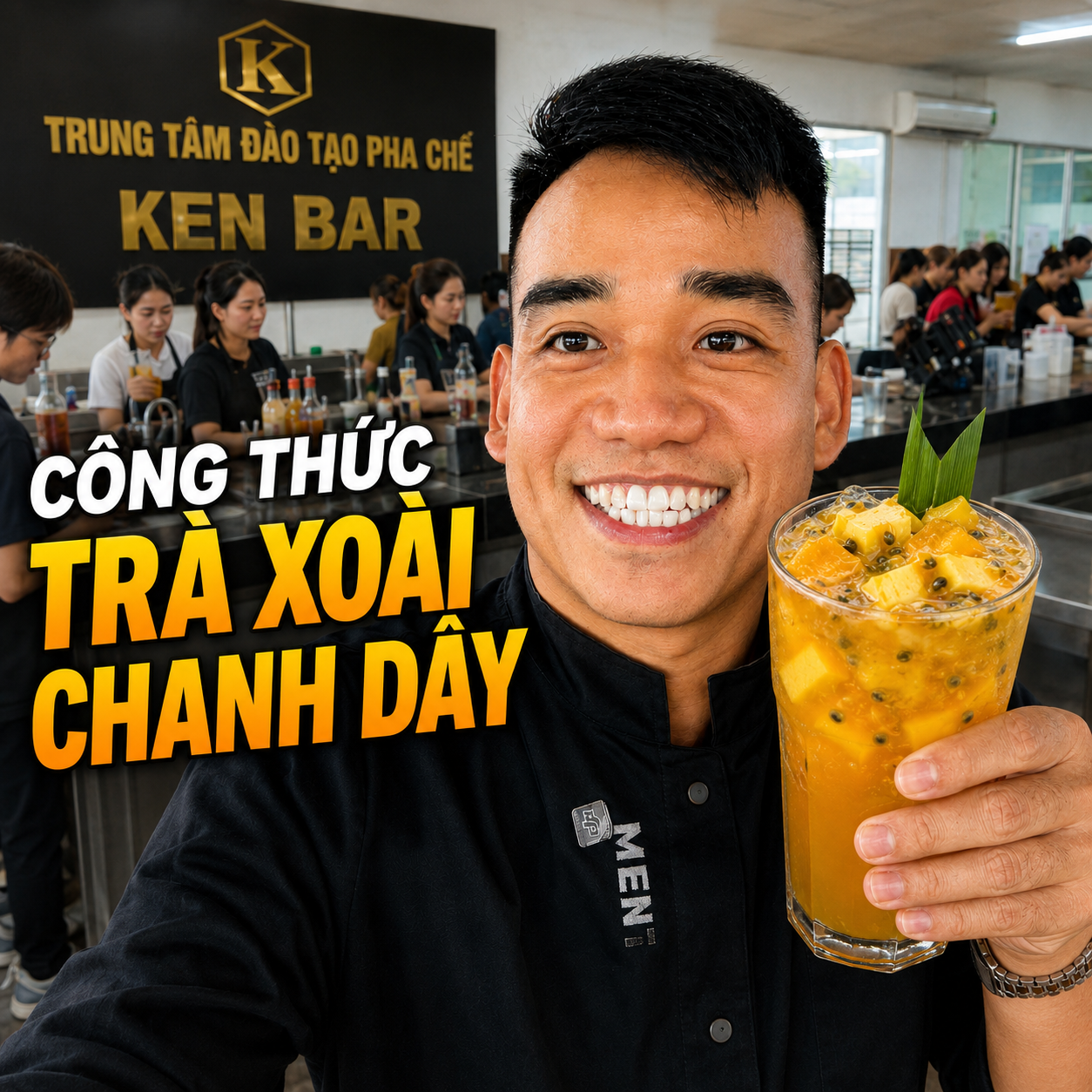 công thức trà xoài chanh dây Kenbar