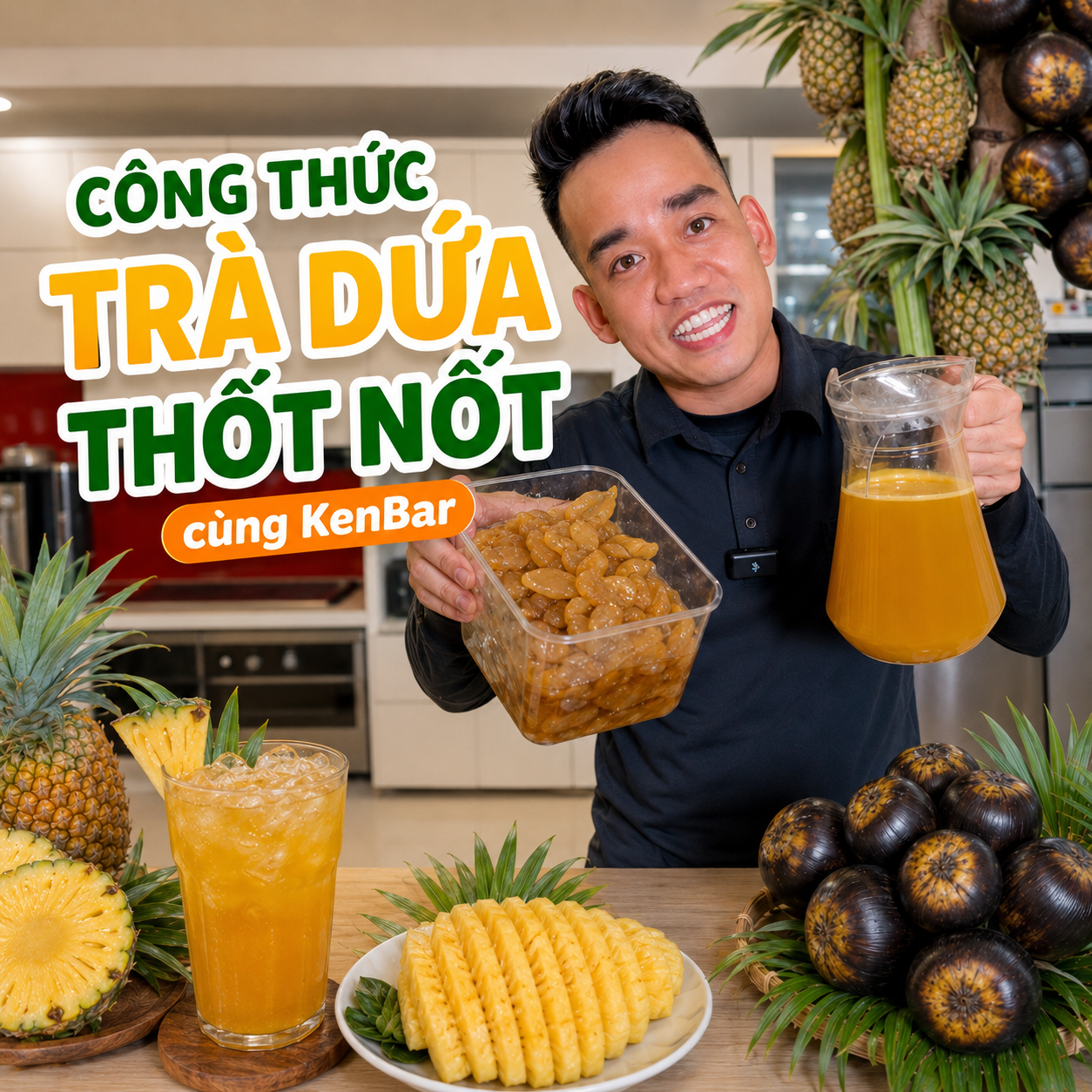 Công Thức Trà Dứa Thốt Nốt Kenbar