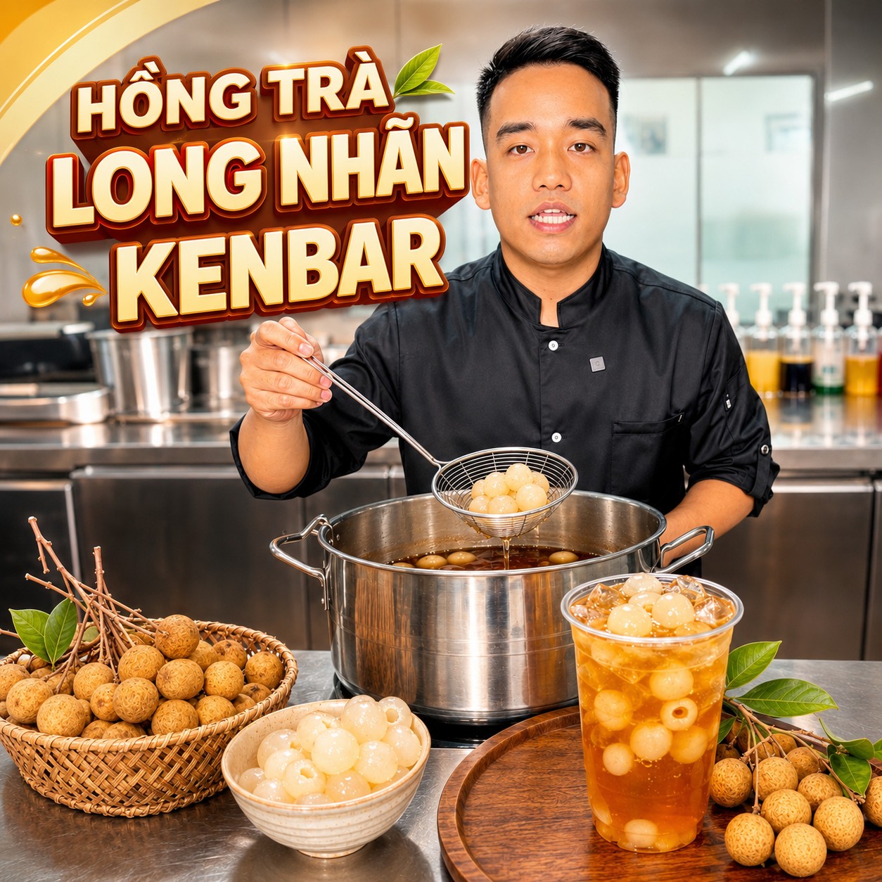 Công thức hồng trà long nhãn Kenbar