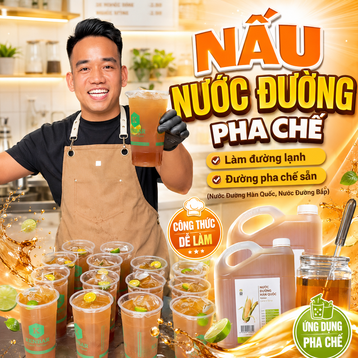 nước đường pha chế