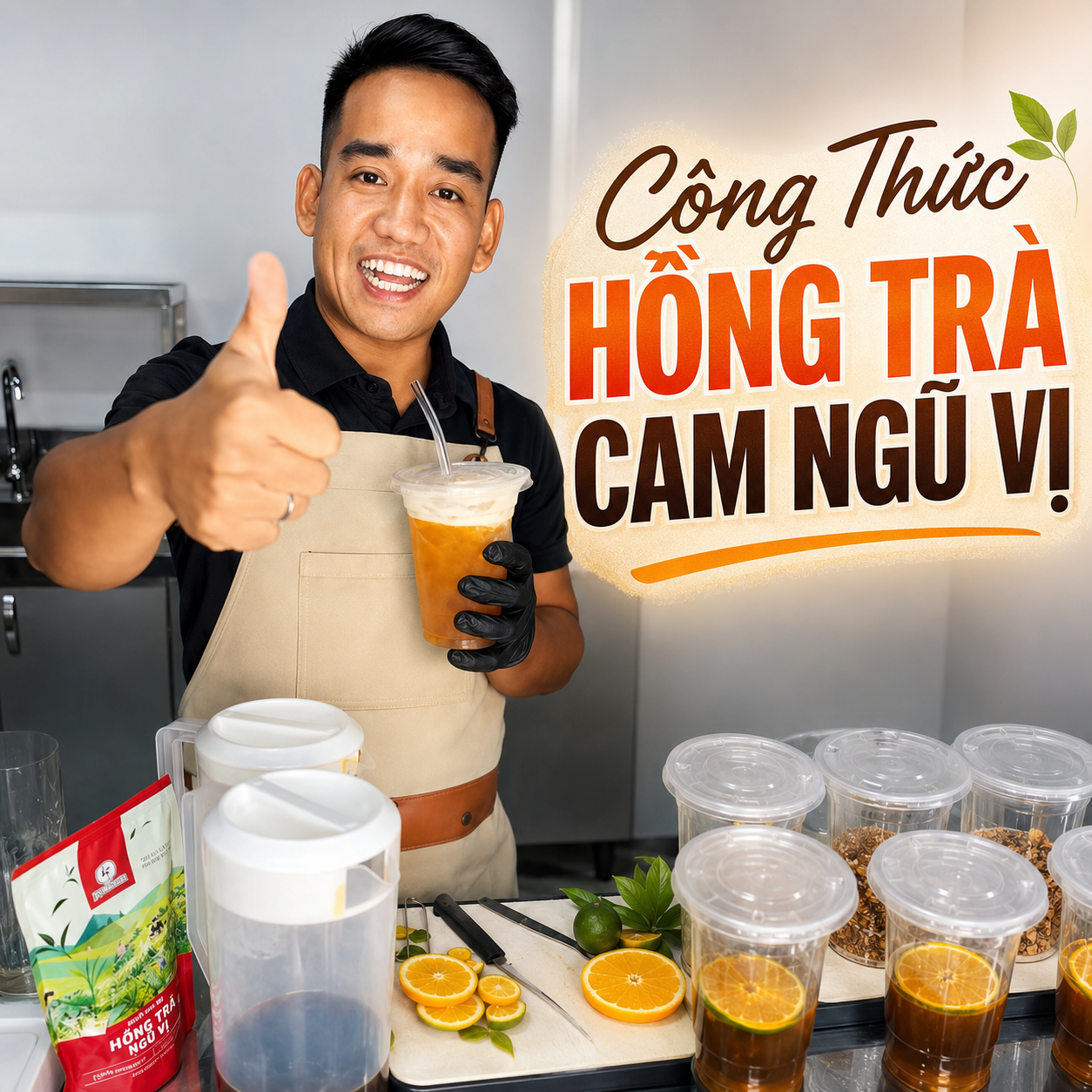 Công Thức Hồng Trà Cam Ngũ Vị