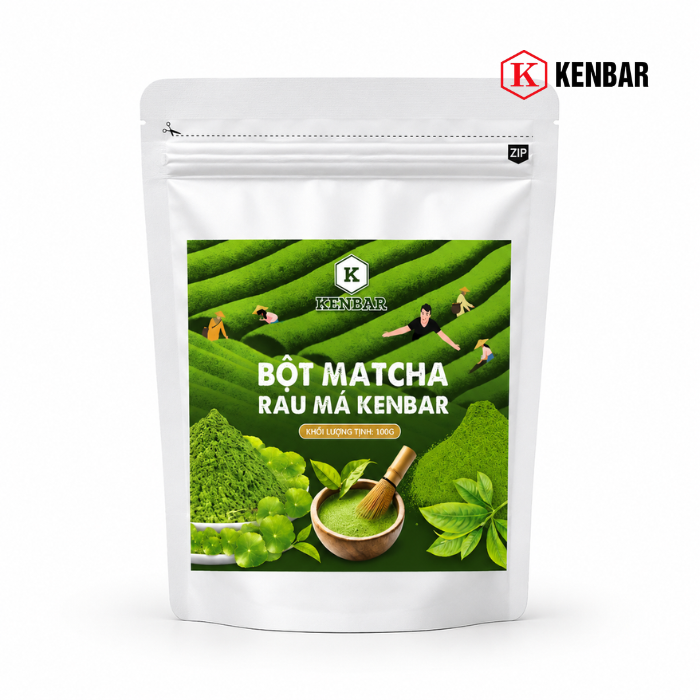 Bột Matcha Rau Má Kenbar 100G