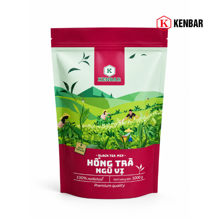 Hồng Trà Ngũ Vị Kenbar Pha Máy 1KG
