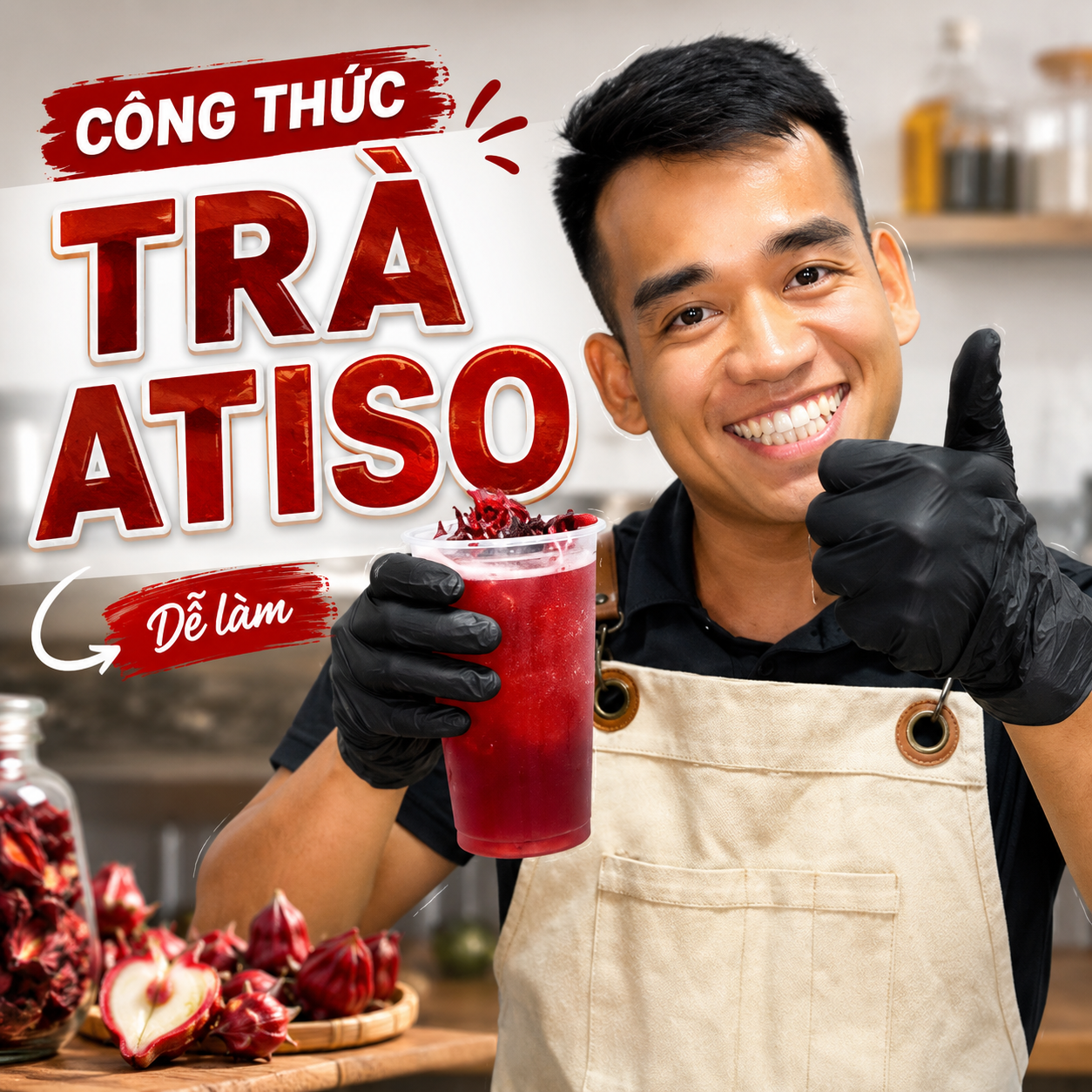 công thức trà atiso kenbar
