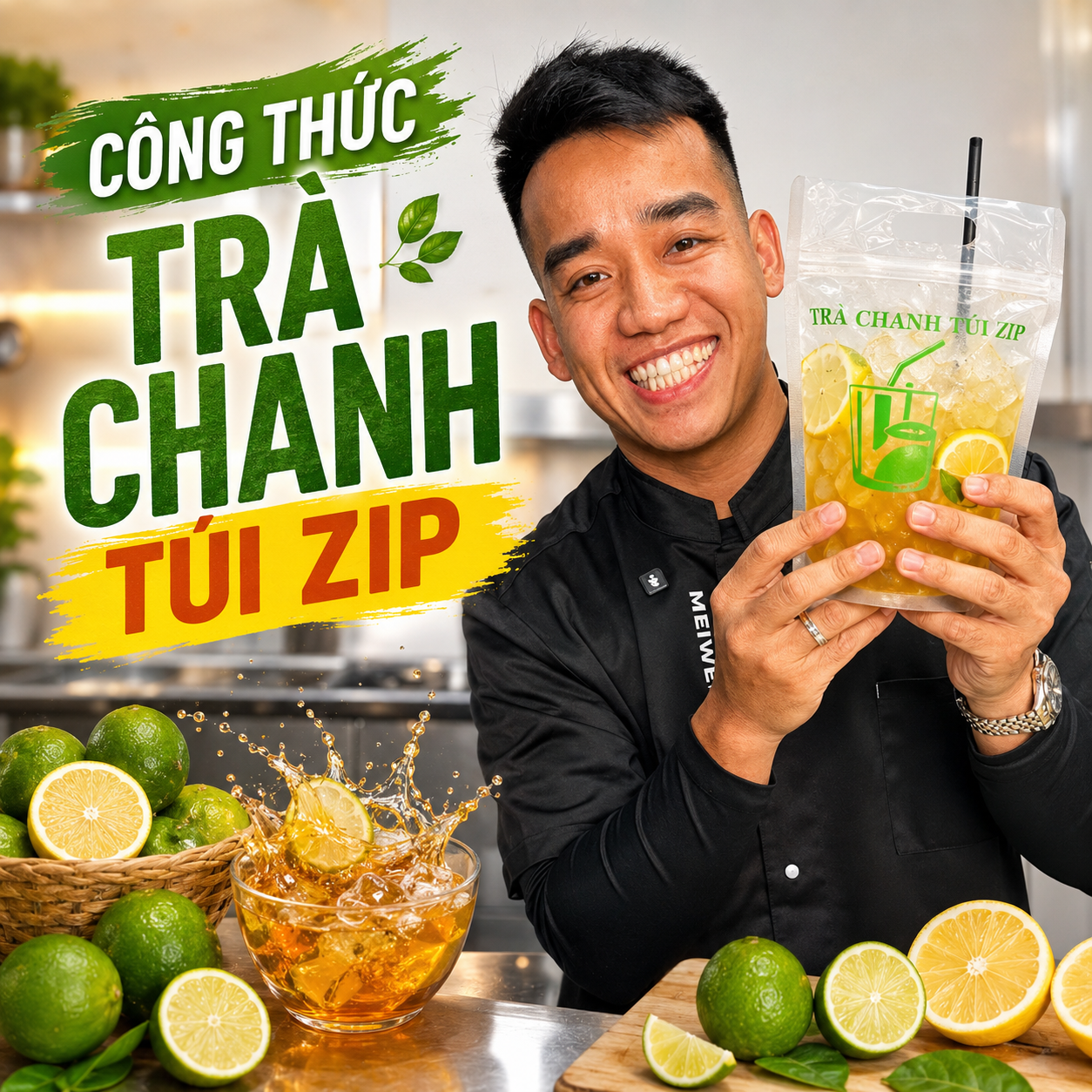 công thức trà chanh túi zip kenbar