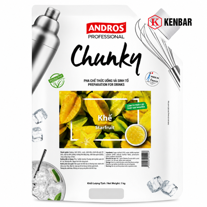 Mứt Chunky Andros Khế 1KG