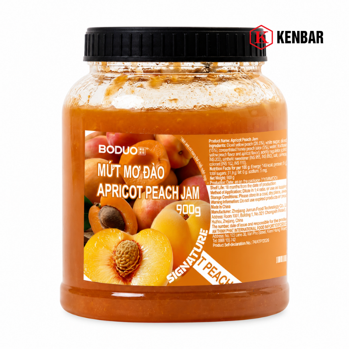 Mứt Mơ Đào Bodou Signature 900GR
